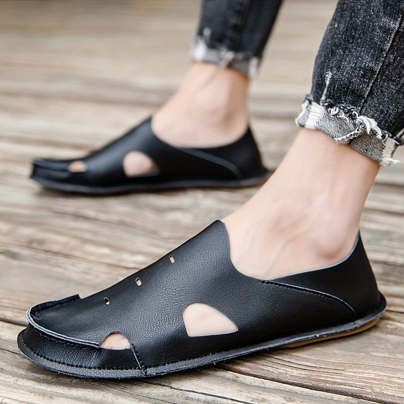 Men's Sandals, Durable Non Slip Outdoor Hiking Trekking Sandals, Comfy Beach Shoes, Spring And Summer